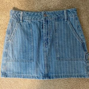 Pacsun jean cargo style skirt